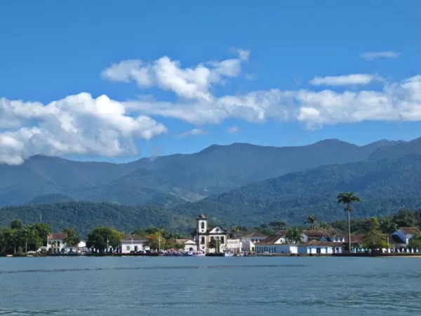 Historic Paraty, nestled between the mountains and the sea