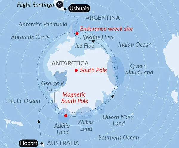 Eastern Antarctica Map