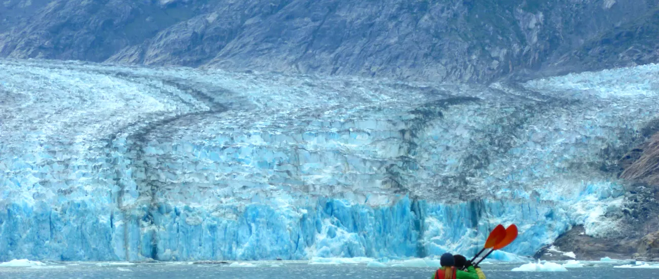 Kayaking near the Glacier