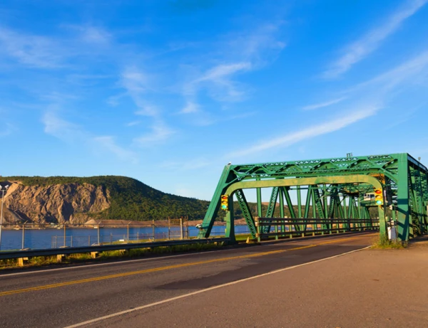 Canso Causeway, a structure connecting mainland Nova Scotia to Cape Breton Island.