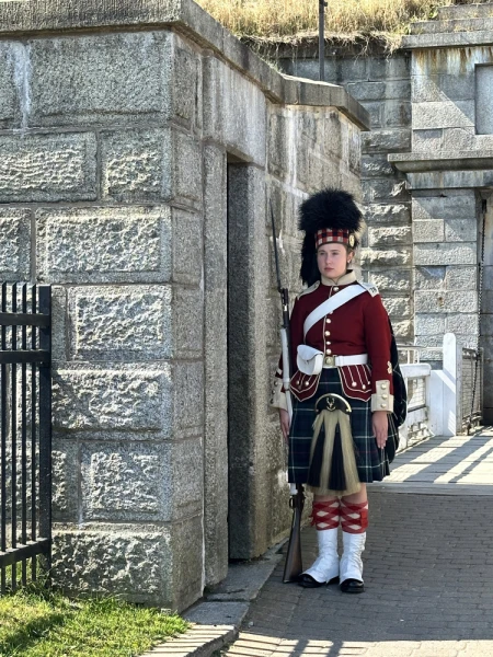 Highlanders re-enactment unit at the Halifax Citadel National Historic Site.