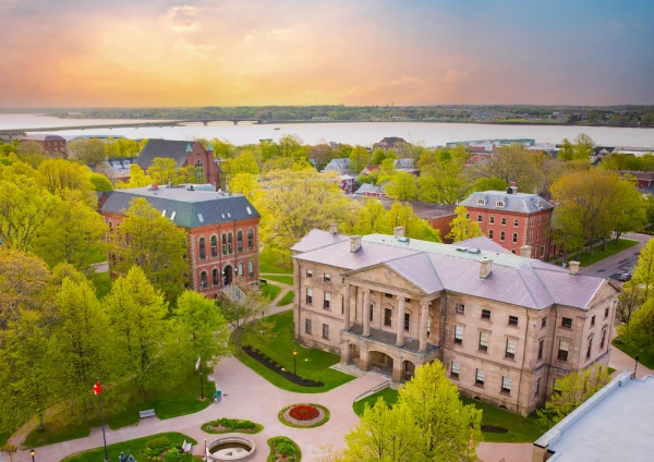 Province House National Historic Site in Charlottetown, Prince Edward Island.
