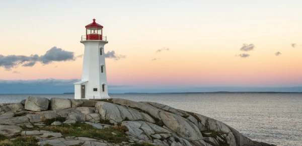 Peggy's Cove, Nova Scotia, it is one of the busiest tourist attractions in the province and is a prime attraction on the Lighthouse Trail scenic drive.