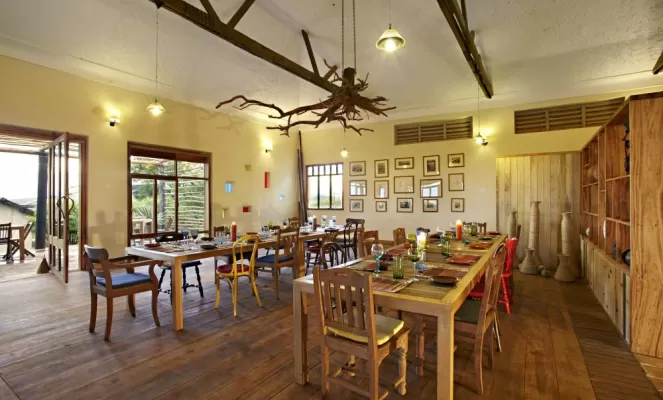 Kyambura Gorge Lodge Dining Room