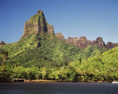 Jagged mountain formations