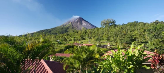 Arenal Volcano Inn is nestled at the foot of the Arenal volcano