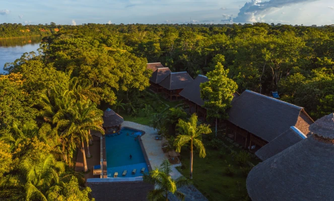Hotel aerial view