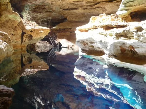 Go for a swim in this amazing crystal pool