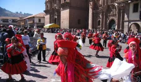 The parade in Cusco 