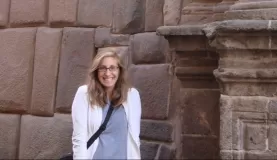 Beth in Cusco - and happy to be there