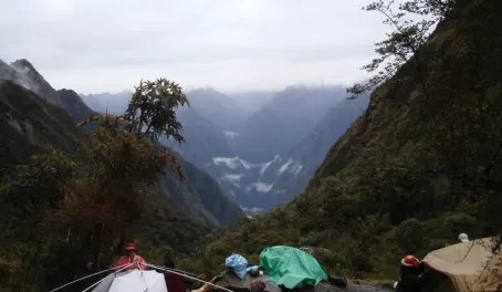 Camping in the Peruvian Andes on the Inca Trail