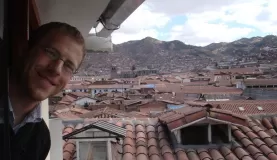 Aaron from top floor of our Cusco hotel