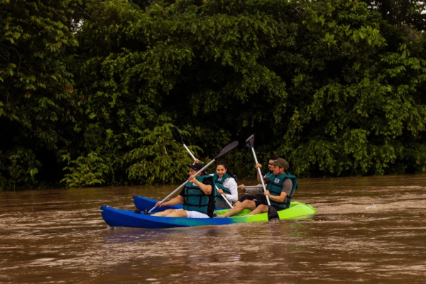 Kayak the waters of the Napo River