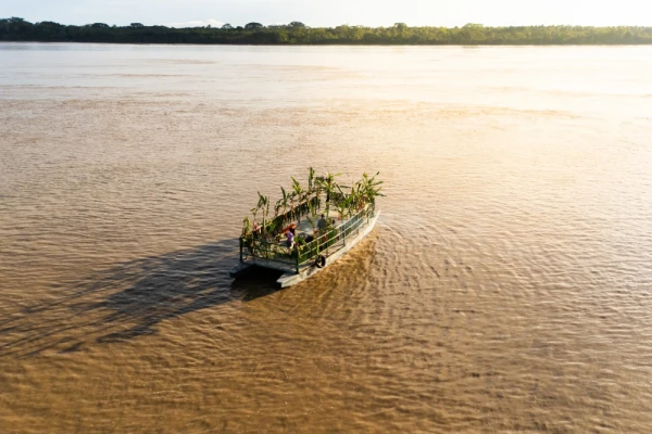 Sail the Napo River aboard an ancestral catamaran