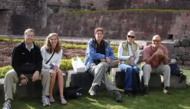 Good group of folks relaxing in Cusco