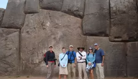 The group at Sacsayhuaman in Peru