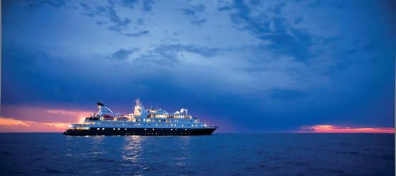 The National Geographic Orion at sunset