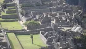 Touring the incredible ruins at Machu Picchu