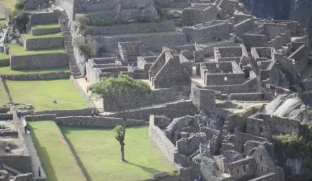 Touring the incredible ruins at Machu Picchu