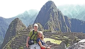Aaron and Beth enjoying the sites of Machu Picchu