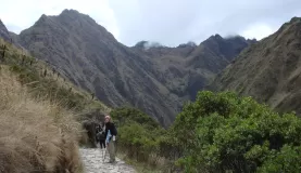 Aaron on the Inca Trail, in midst of the incredible Peruvian Andes