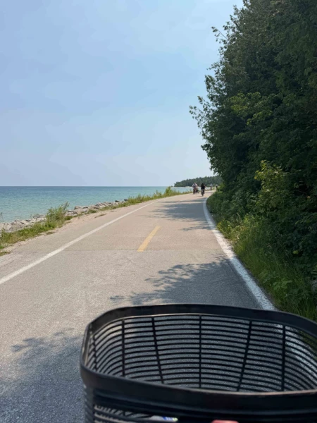 Exploring Mackinac Island by bicycle