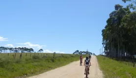 Sullivan, John and Rosario bike across Uruguay's countryside