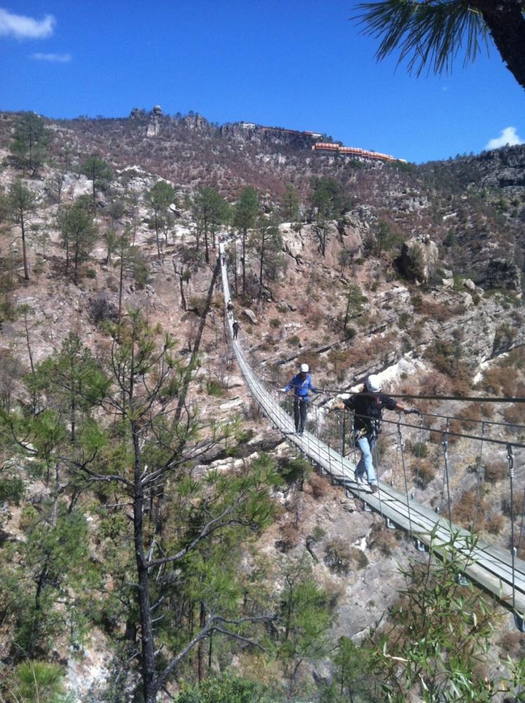 Hanging Bridge over Copper Canyon