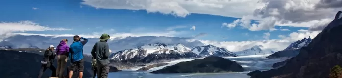 Trekking in Torres del Paine provides spectacular views of mountains, glaciers and lakes