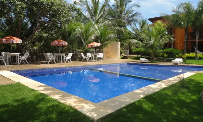 Take a swim in Pousada Naquela's refreshing pool