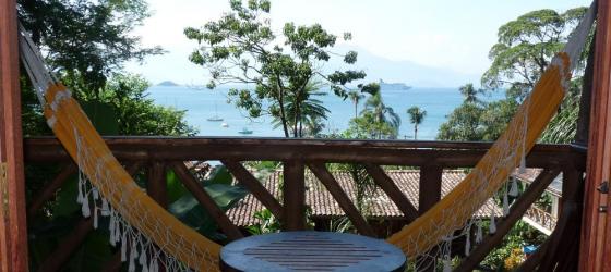 Your private deck at Pousada Naturalia