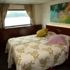 A comfortable cabin aboard the Michelangelo