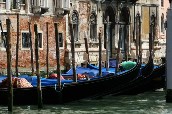 The romantic gondolas of Venice