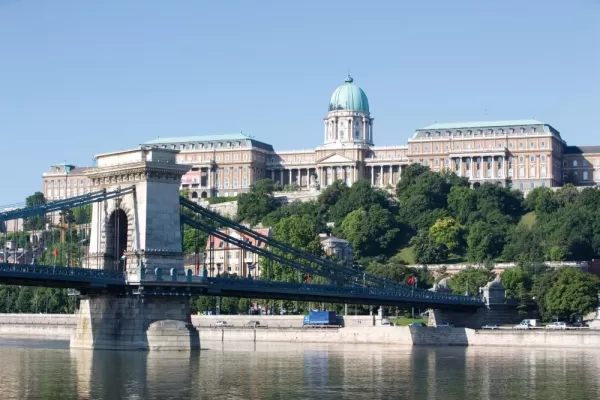 Sail past the royal palace of Budapest