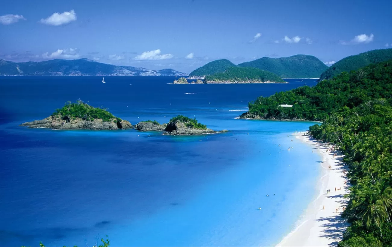 Wander the white-sand beaches of St. Johns on your Virgin Islands cruise