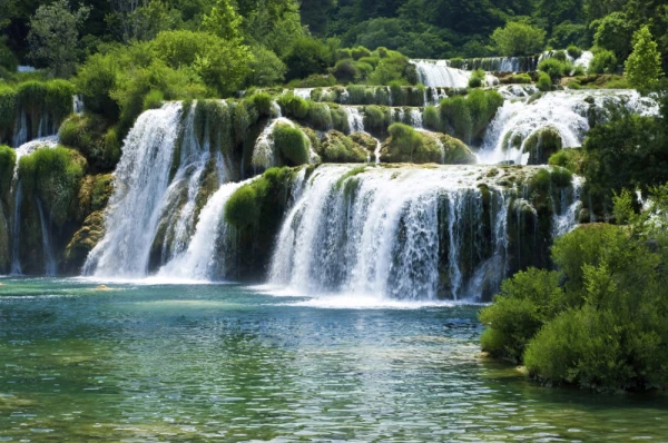 Cascading waterfalls of Skradinski Buk in Krka National Park