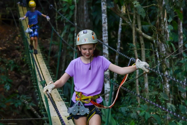Ziplining through the lush tropical forest near Puerto Viejo and Manzanillo on Costa Rica’s Caribbean coast.