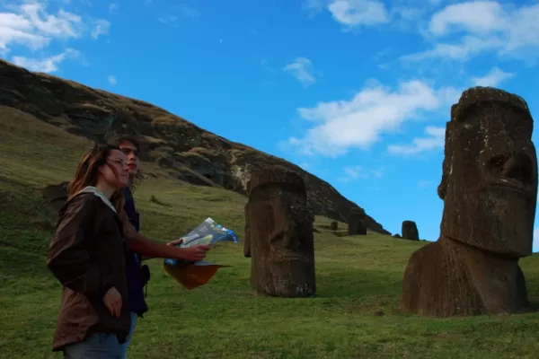 Wind your way across the Easter Island to view the mysterious Moai