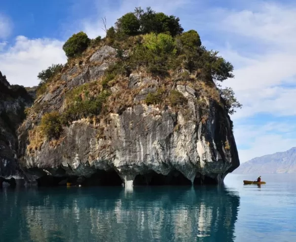 Kayaking the Marble Caves near Aysen, Chile