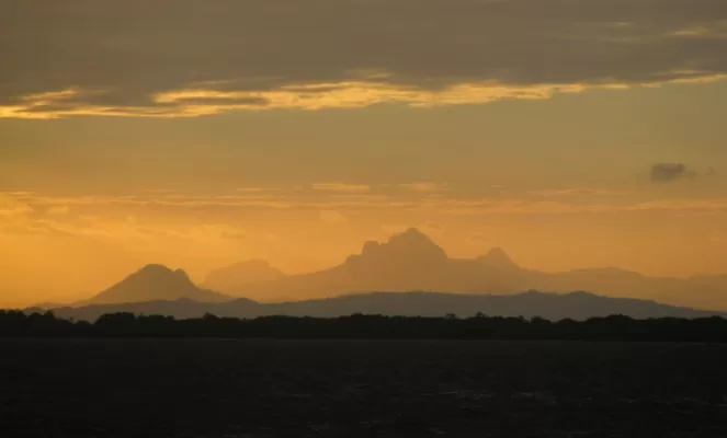Sunset views from Billy Hawk Caye