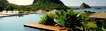 Relax in the scenic pool of Pousada Maravilha