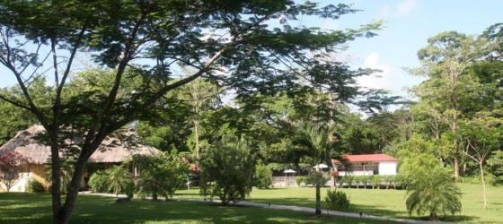 The lodges and grounds at the Lodge at Big Falls