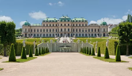 Explore Vienna's beautiful gardens while touring through Europe