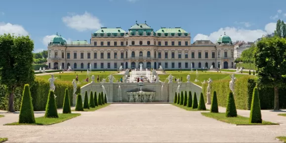 Explore Vienna's beautiful gardens while touring through Europe