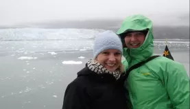 Feeling the temperature drop in Glacier Bay