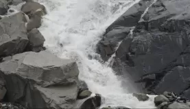 Glacial waterfalls in Alaska