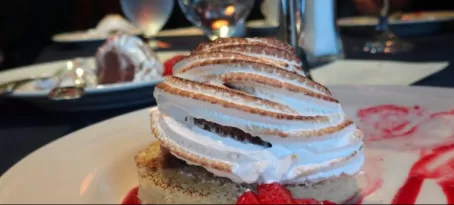 Strawberry shortcake and port dessert