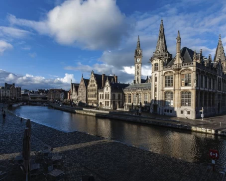 View along the river