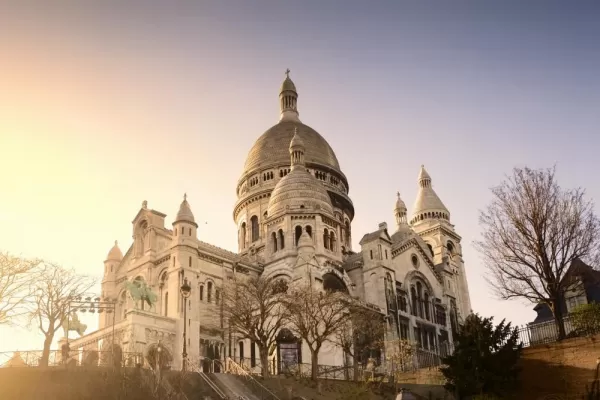 Visit the unique Sacre Coeur Basilica while touring through Paris