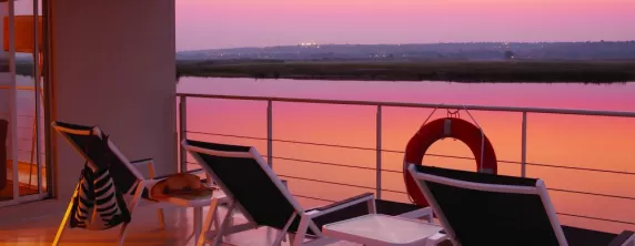 Relax on the sun deck of the Zambezi Queen.